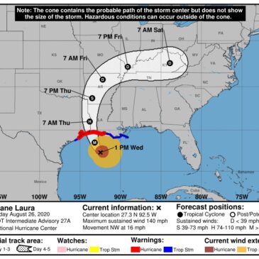 Unsurvivable storm surge predicted as Category 4 Hurricane Laura threatens Louisiana and Texas