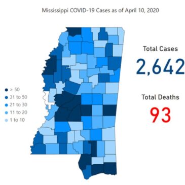 COVID-19 update:  173 new cases confirmed in Mississippi