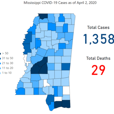 181 New Coronavirus Cases Confirmed in Mississippi; 3 New Deaths